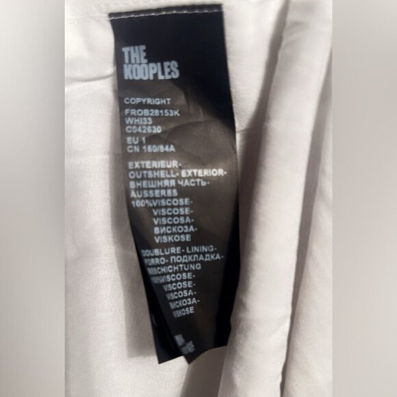 The Kooples Floral Long-Sleeve Midi Dress | Lilac & Ecru, NWT 1 - Picture 4 of 5